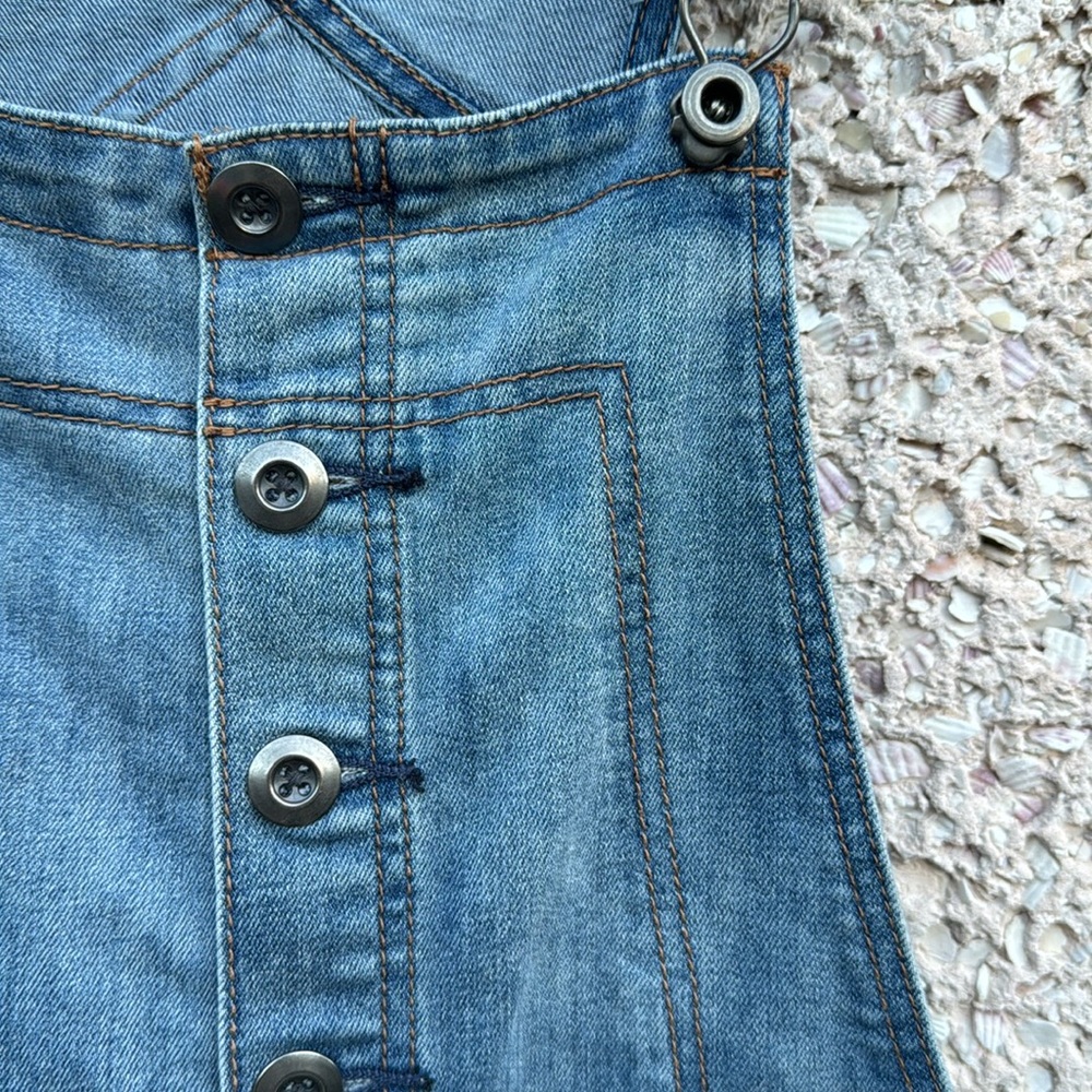 ❣️HOST PICK❣️Free People Denim Overalls Button Front - Picture 5 of 8